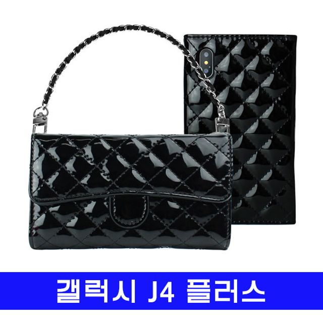 갤럭시 J4플러스 lmn애나멜퀼팅 클러치 J415 케이스