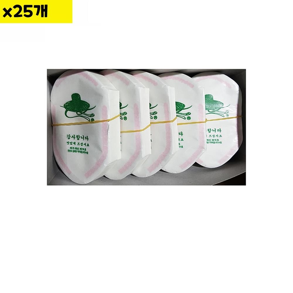 숟가락집 삼주 소 6x9cm 720매 x25 식자재 용품