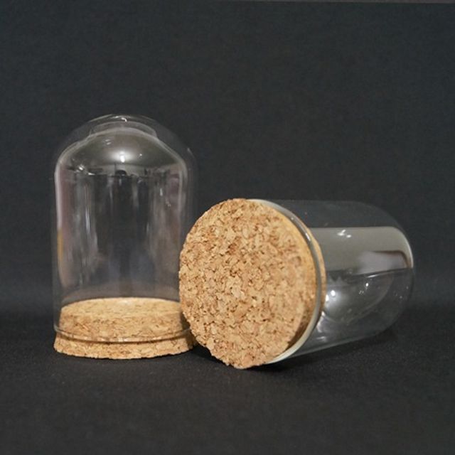 유리돔 용기(다운코르크 라운드) 55mm x 80mm 열개