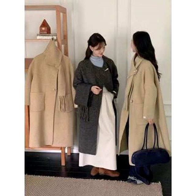 울 코트 URS2356019 구스패딩 경량패딩 여성롱패딩 경