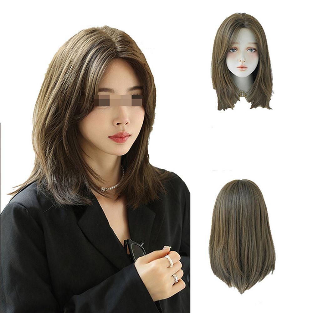 중단발가발 단발머리 통가발 여성가발 패션