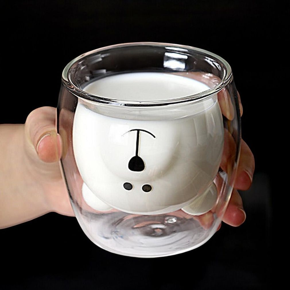 게더릭 이중 유리컵 (250ml) (아빠곰)
