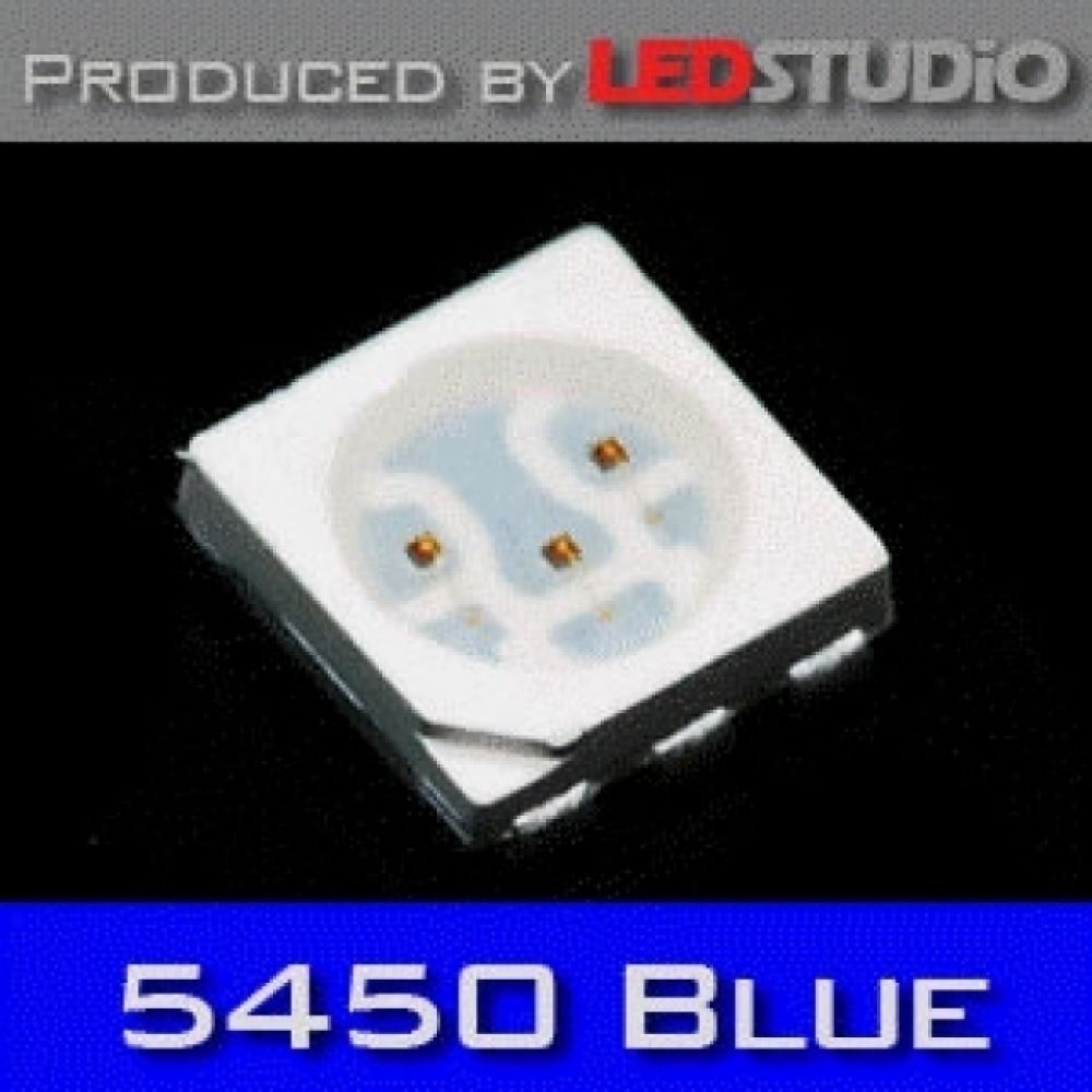 SMD 5450 3Chip LED ( 60mA) - Blue (1000 ea)