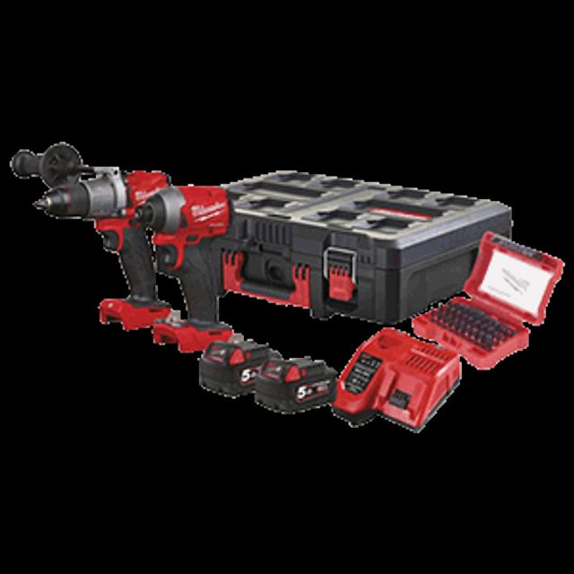 밀워키 충전콤보세트 M18FPP2A-502P 18V(BL5.0Ah)PD