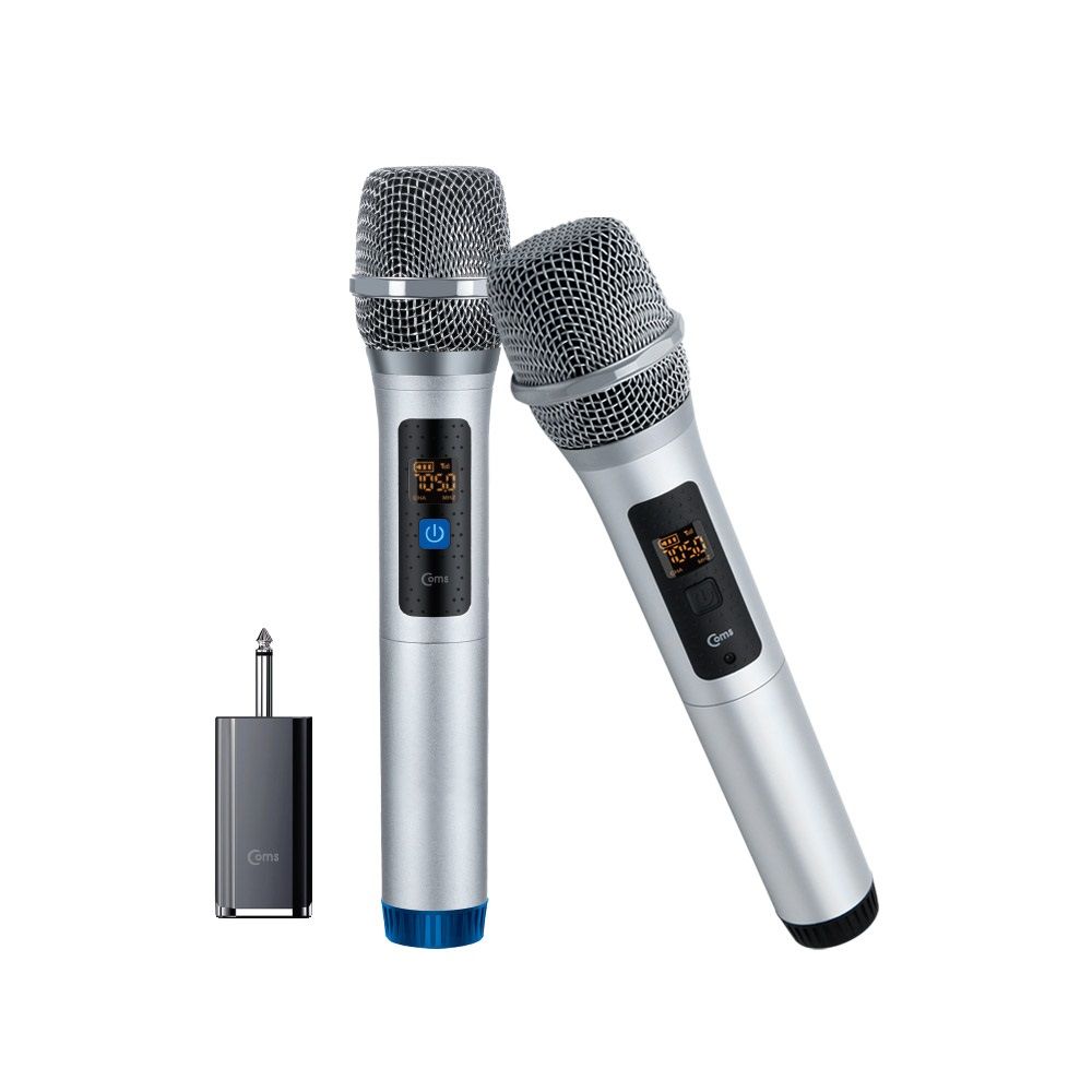 고음질 UHF 무선 마이크 2대 / 수신기 세트