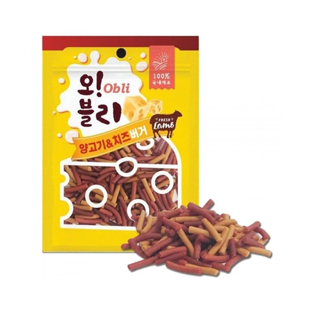 애견 양고기 치즈 버거 100g 80P 노즈워크 훈련 간식