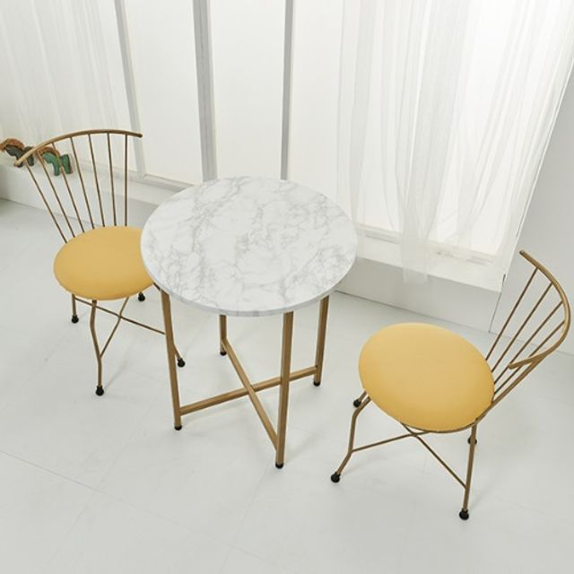 테이블 의자세트 원형 600 식탁 거실 카페 테라스