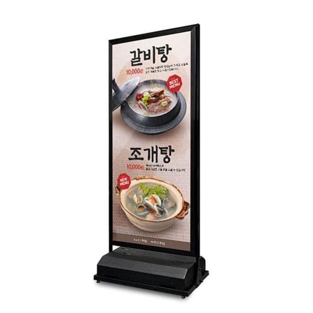 LED 입간판 철제 배너 카페 입간판 물통형 60x150cm