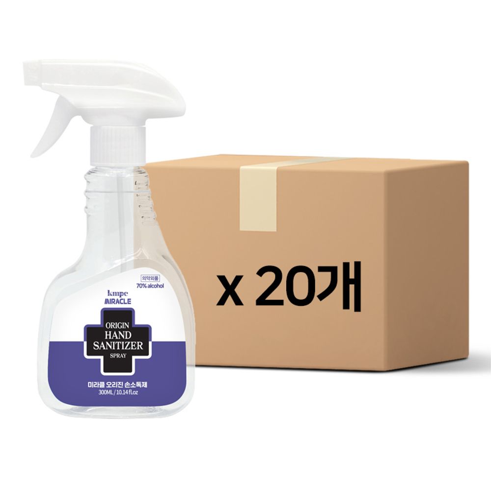 미라클 오리진 스프레이 손소독제 300ml20개 재고정리
