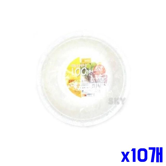다회용 화이트 국그릇 16.3x5.5cm 4p 배달용기 x10개