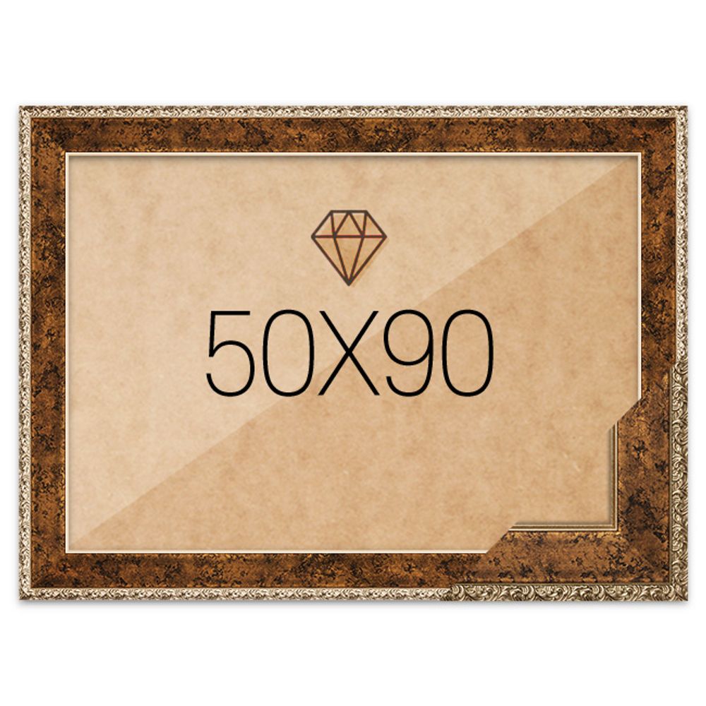 보석십자수액자 50x90 프리미엄 앤틱골드