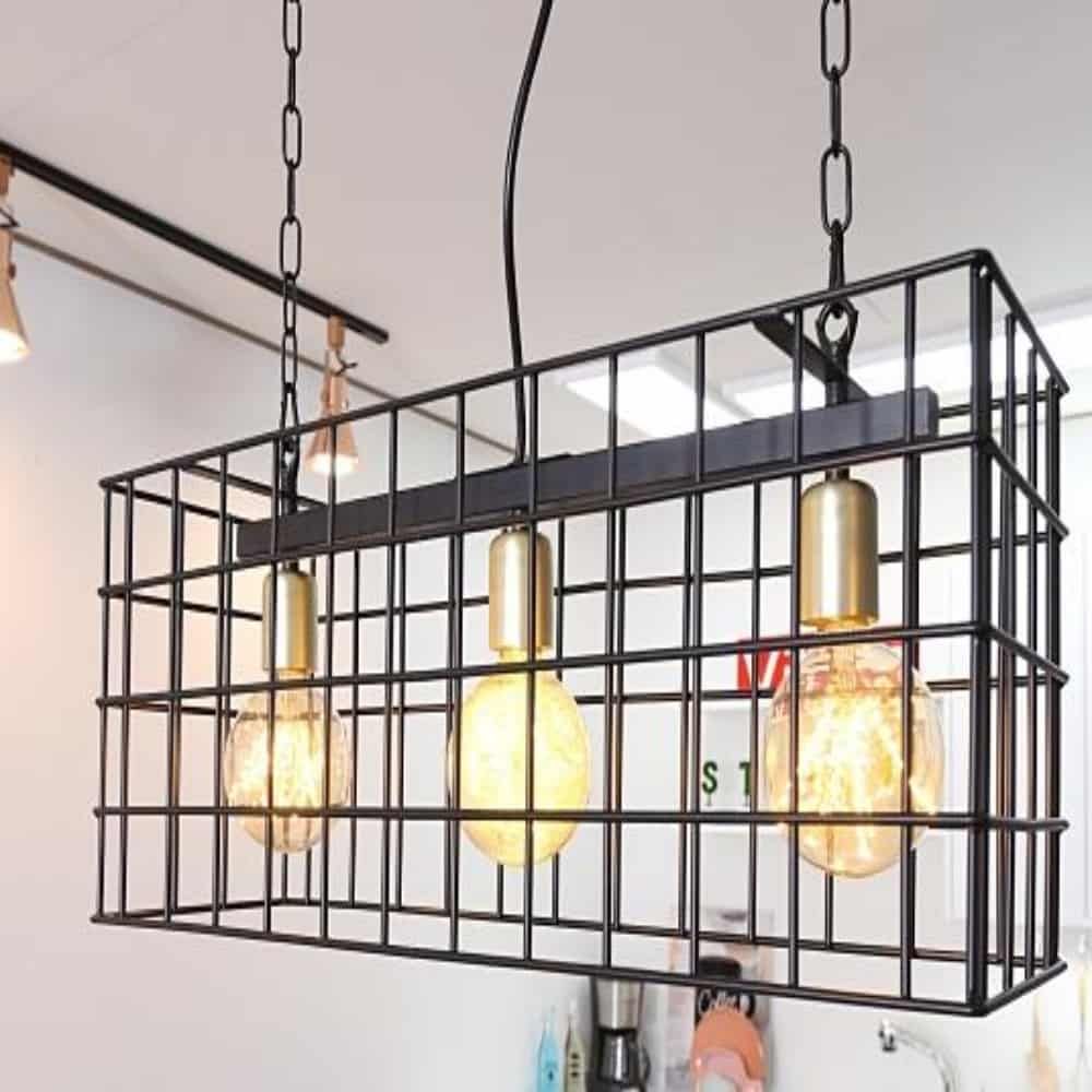 3등 팬던트 골드 갤러리조명 주방식탁등