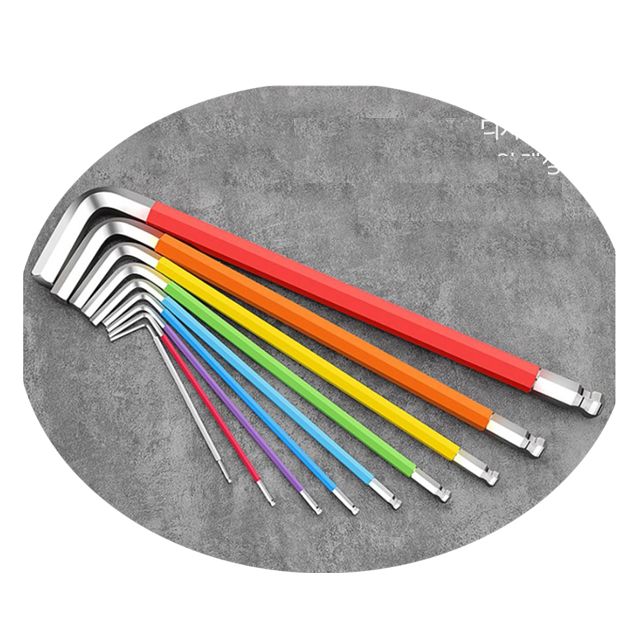 무지개를 연상케하는 고품질의 9pcs 롱 볼렌치 세트