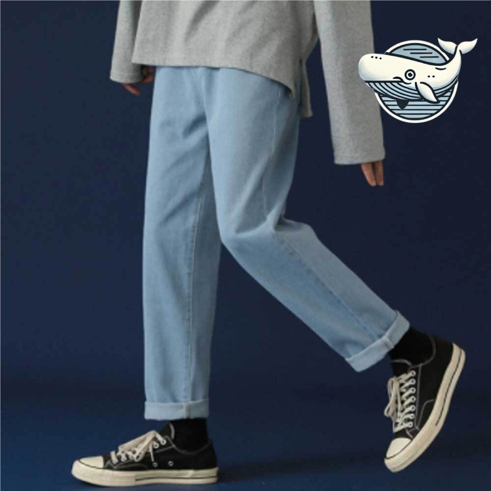 청량한 남성 데일리 팬츠 캐주얼 스타일 데님