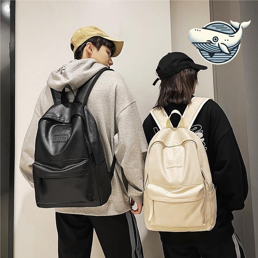 캐주얼 레더 백팩 스타일리시 남녀 공용 가방