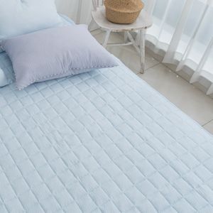 아이티알,MU 캔디팝 여름 논슬립 침대 패드 Q 블루 리플 카페트