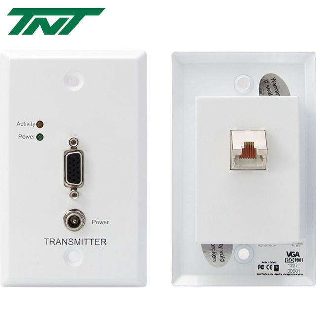 월 플레이트 VGA 1대1 리피터(RJ-45)(300m).