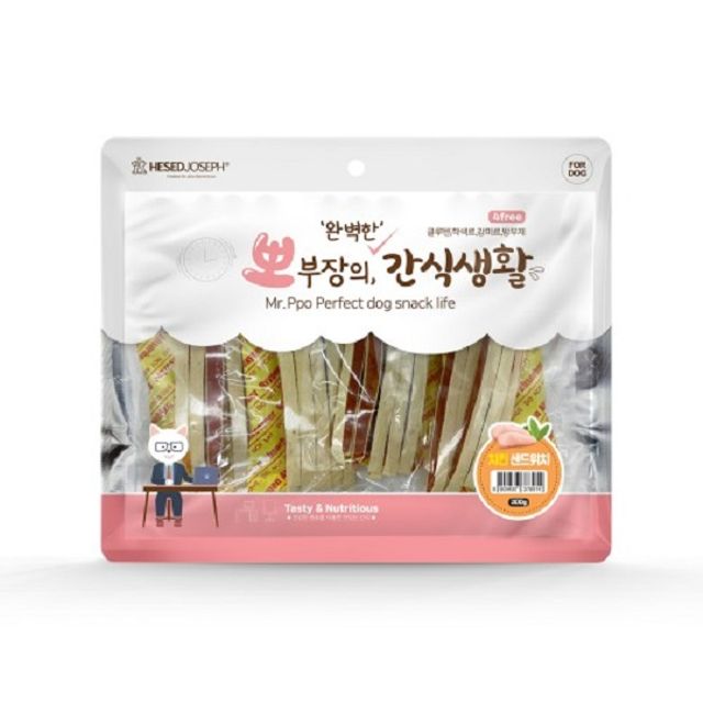 반려견 치킨샌드위치 300gX50개 애견 닭고기간식