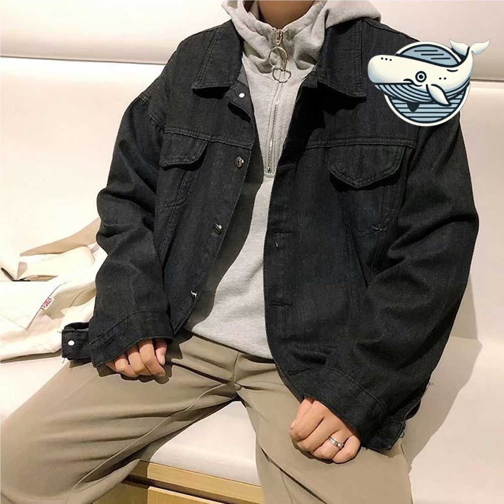 스타일리시 오버핏 데님 자켓 남성용 캐주얼