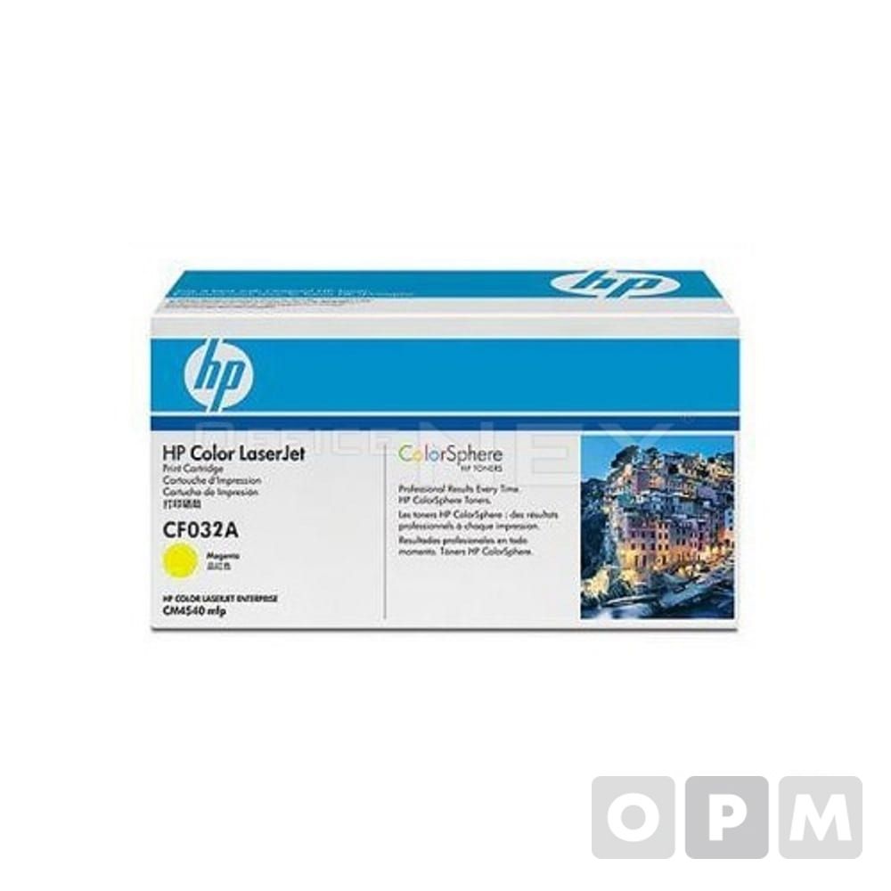 HP 토너 CF032A/노랑/12500매/1EA