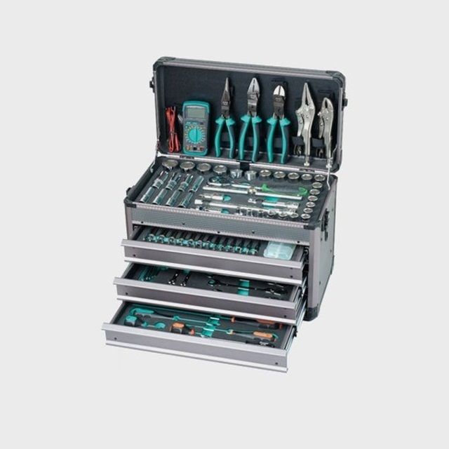 소켓 세트 124pcs 선반 서랍 3 Set 공구 키트 기계