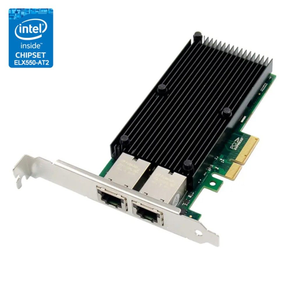 스타링크 PCIe 인텔 X550JST2 칩셋 듀얼포트 10G 랜카