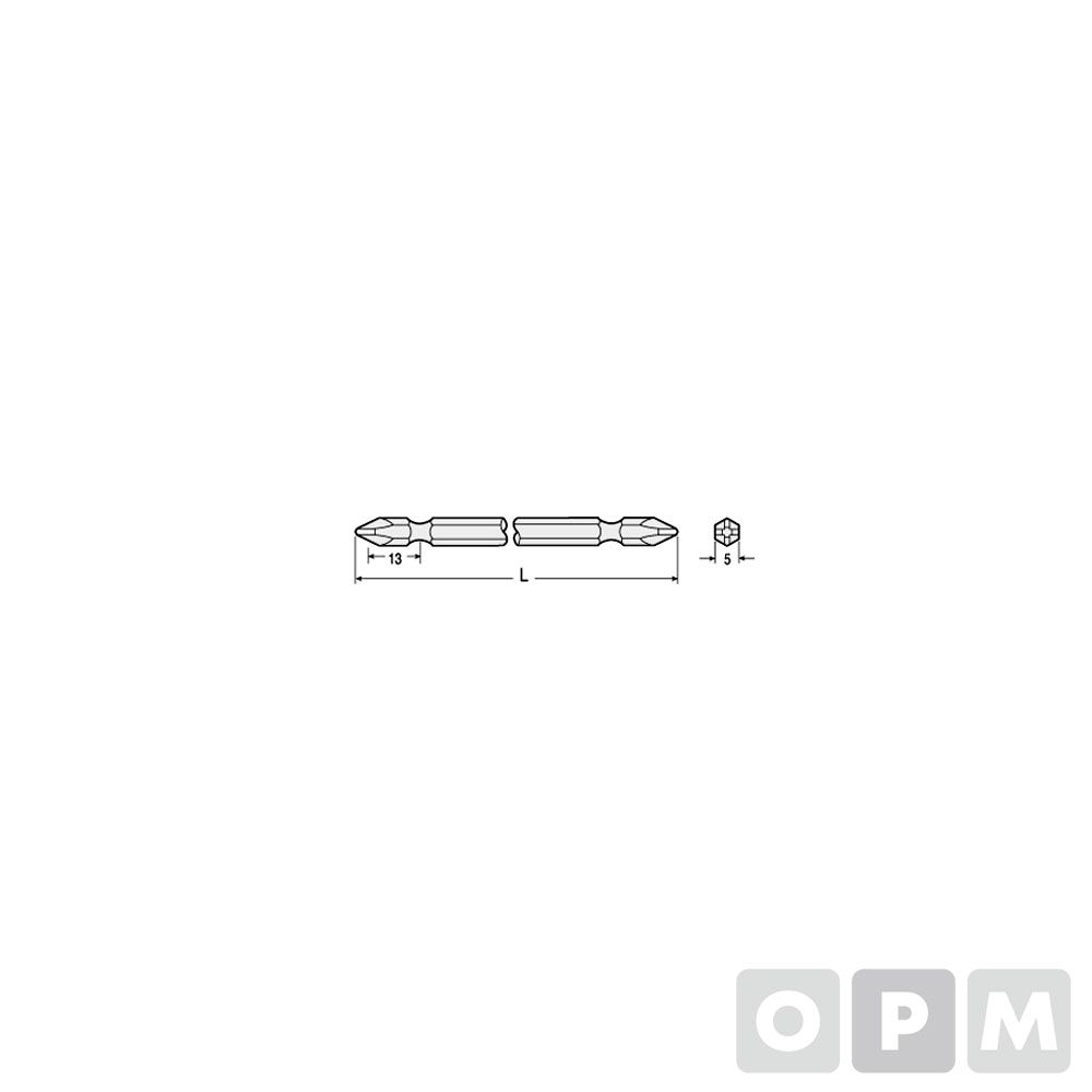 도금비트날낱개 B36/5.0x150mm2(+) 10EA