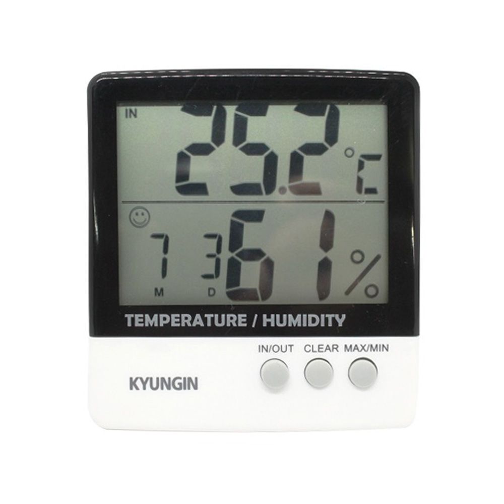 경인01D 디지털 온습도계 온도계 습도계 시계