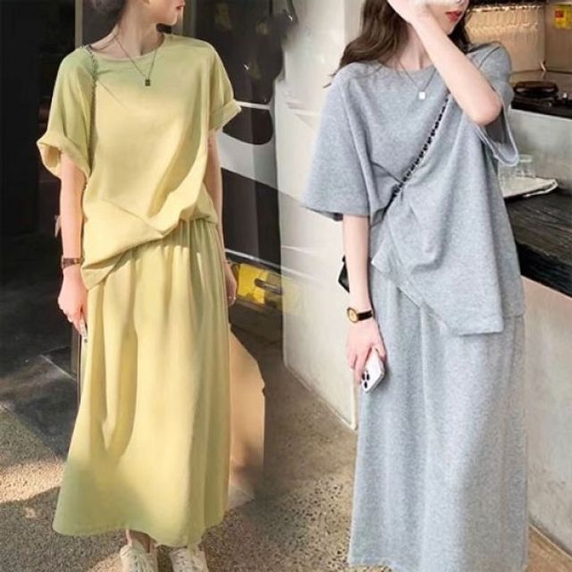 은창)코지 캐쥬얼 데일리 기본 스커트 데이 상하의 세