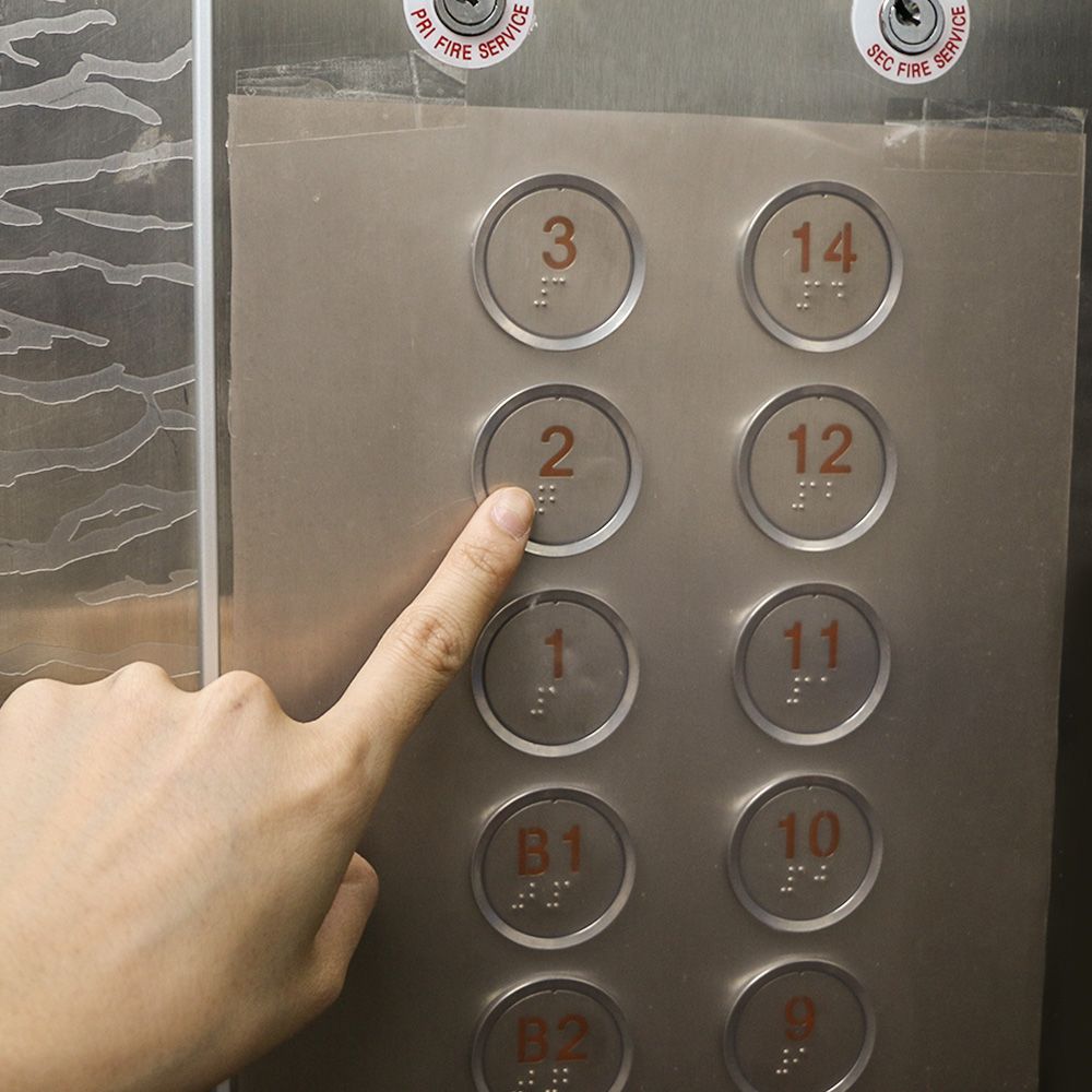 구리 향균 엘리베이터 항균필름 대용량 3종/필름 버튼