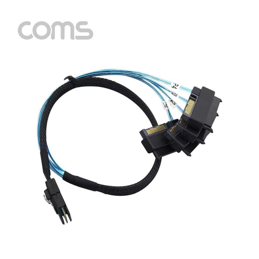 SAS SFF-8087 SAS 22P SATA 전원 케이블 내장형 4분배