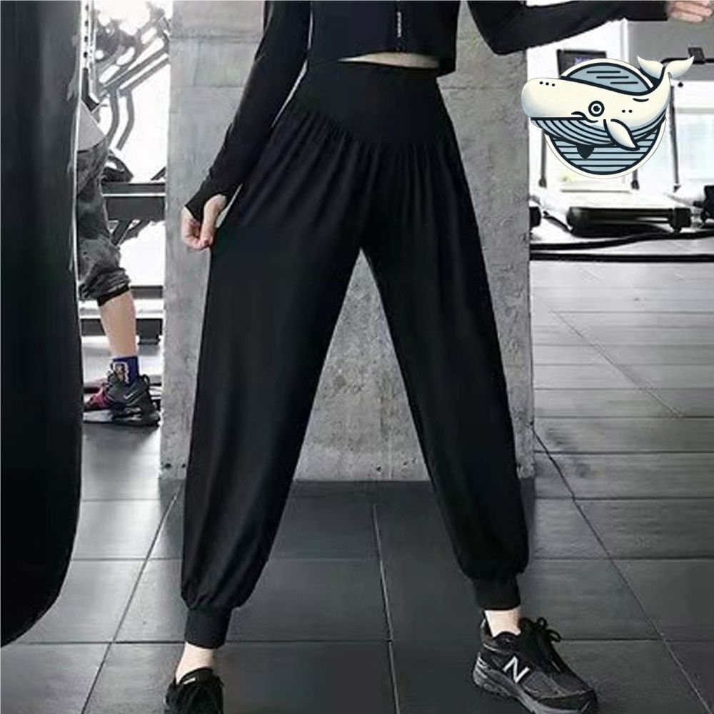 편안한 헐렁한 여성용 요가 조거 팬츠 스트레칭