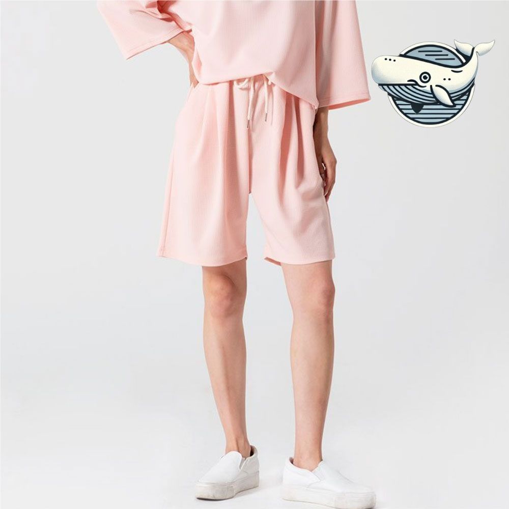 여름 여성 트렌디 핀턱 반바지 편안한 츄리닝