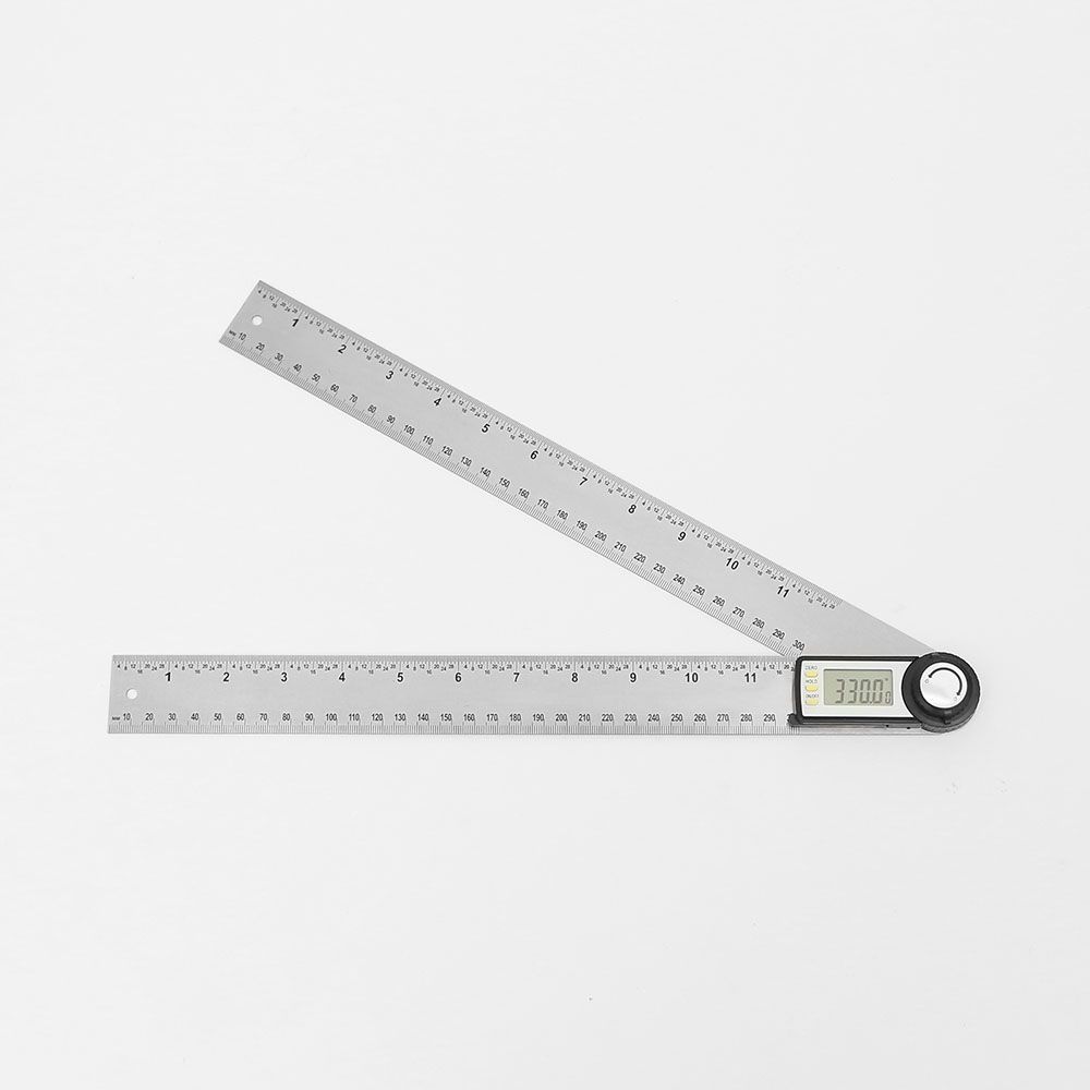 산업용 각도측정기 360도+30cm 각도기 디지털 스틸자