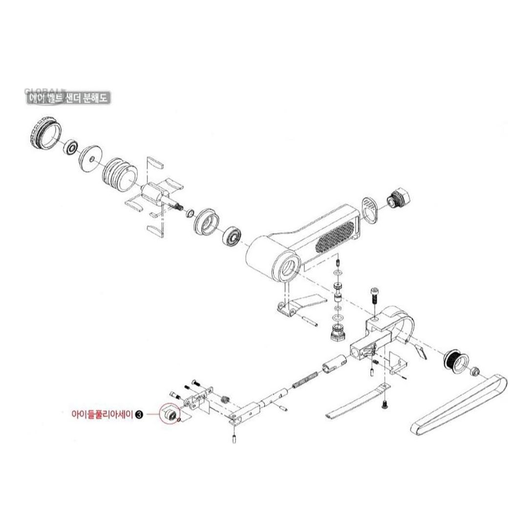 SP VESSEL부품 아이들풀리아세이(ASSY) SP-1380 (4