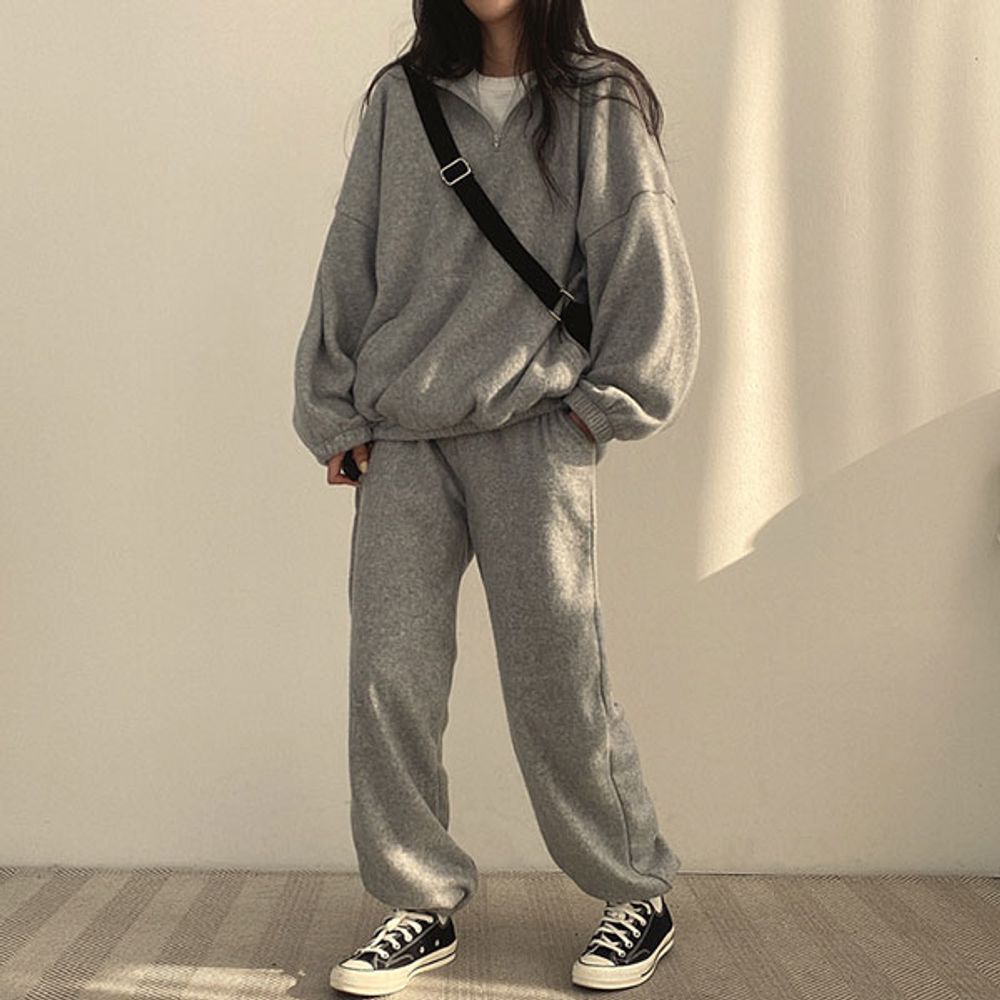 반집업 봄가을셋업세트 봄가을의류 조거 반집업셋