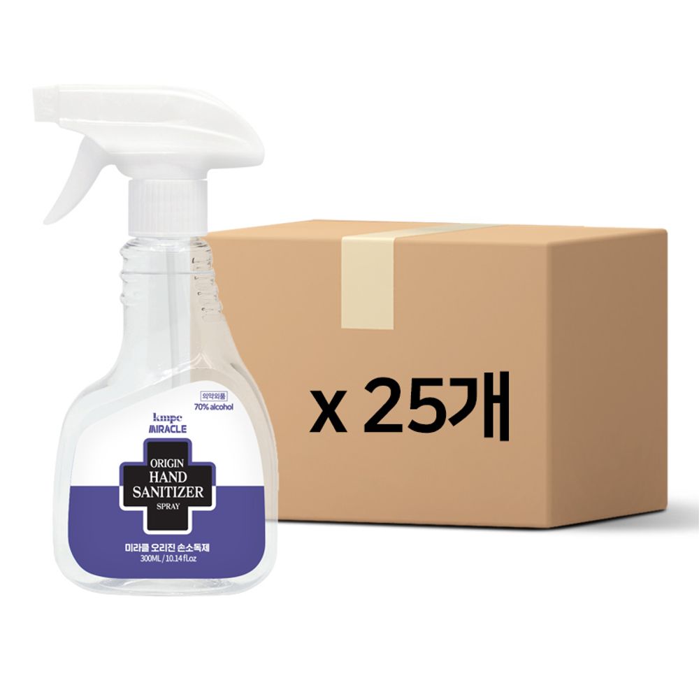 미라클 오리진 스프레이 손소독제 300ml25개 재고정리