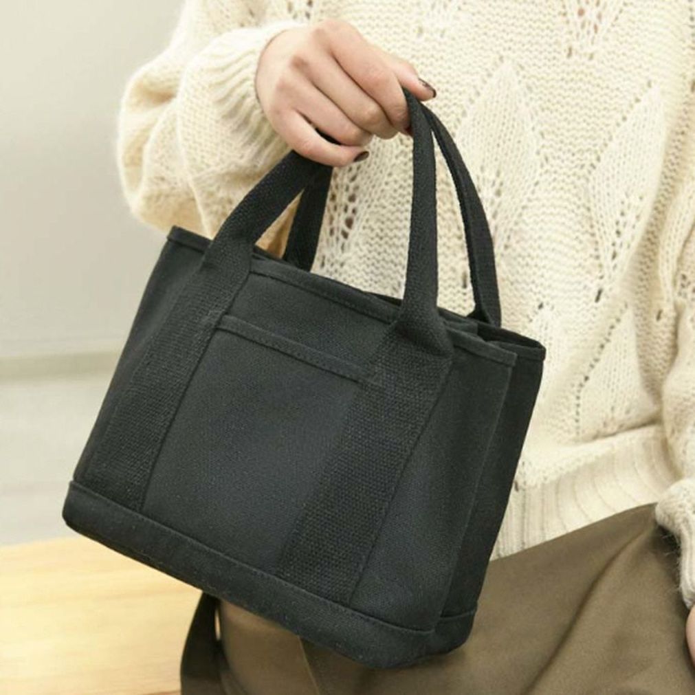 캔버스 여학생 여성 외출 소지품 가방 에코백 토트백