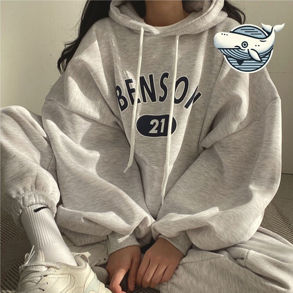 여성 편안한 후드집업 트레이닝 캐주얼 데일리룩