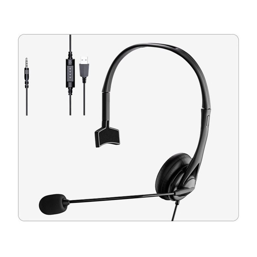 온라인 수업 마이크 헤드셋 강의 유선 3.5mm 타입