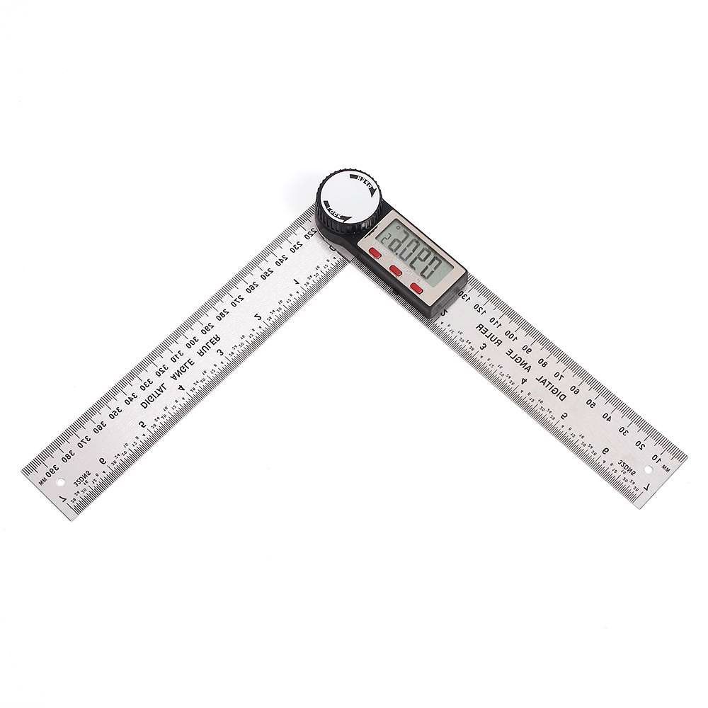 디지털 각도기 20cm 제도 철직자 재단 눈금