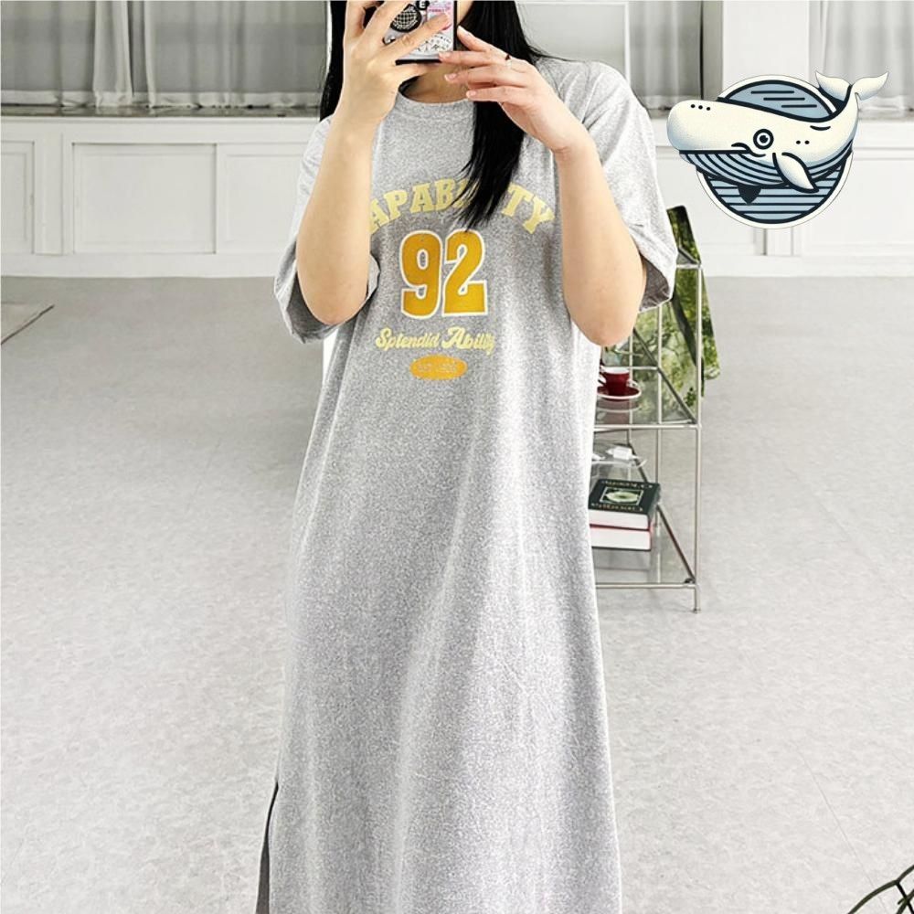 오버핏 반팔 롱티셔츠 여름 데일리 캐주얼