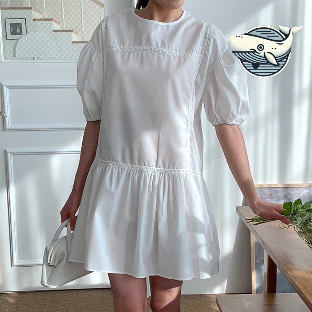 여성용 루즈핏 미니원피스 플레어 스타일 봄여름