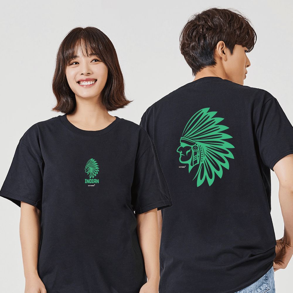 키밍 인디언 남매시밀러룩 남자봄옷코디 남성반팔