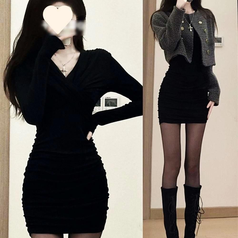 플리츠 미니원피스 페미닌룩 모던라인 주름
