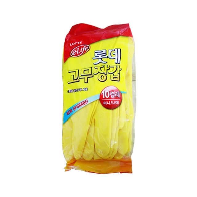 고무장갑(미니_대)10켤레-노랑