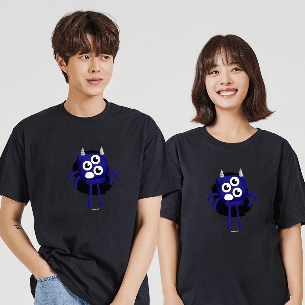 키밍 맨투맨 후드티 왕눈이 뿔 도꺠비 박스티 오버핏
