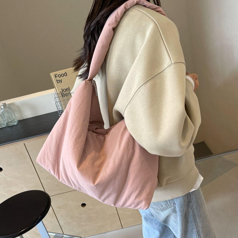 데일리 백 나일론 가벼운 핑크 가방 숄더 여성