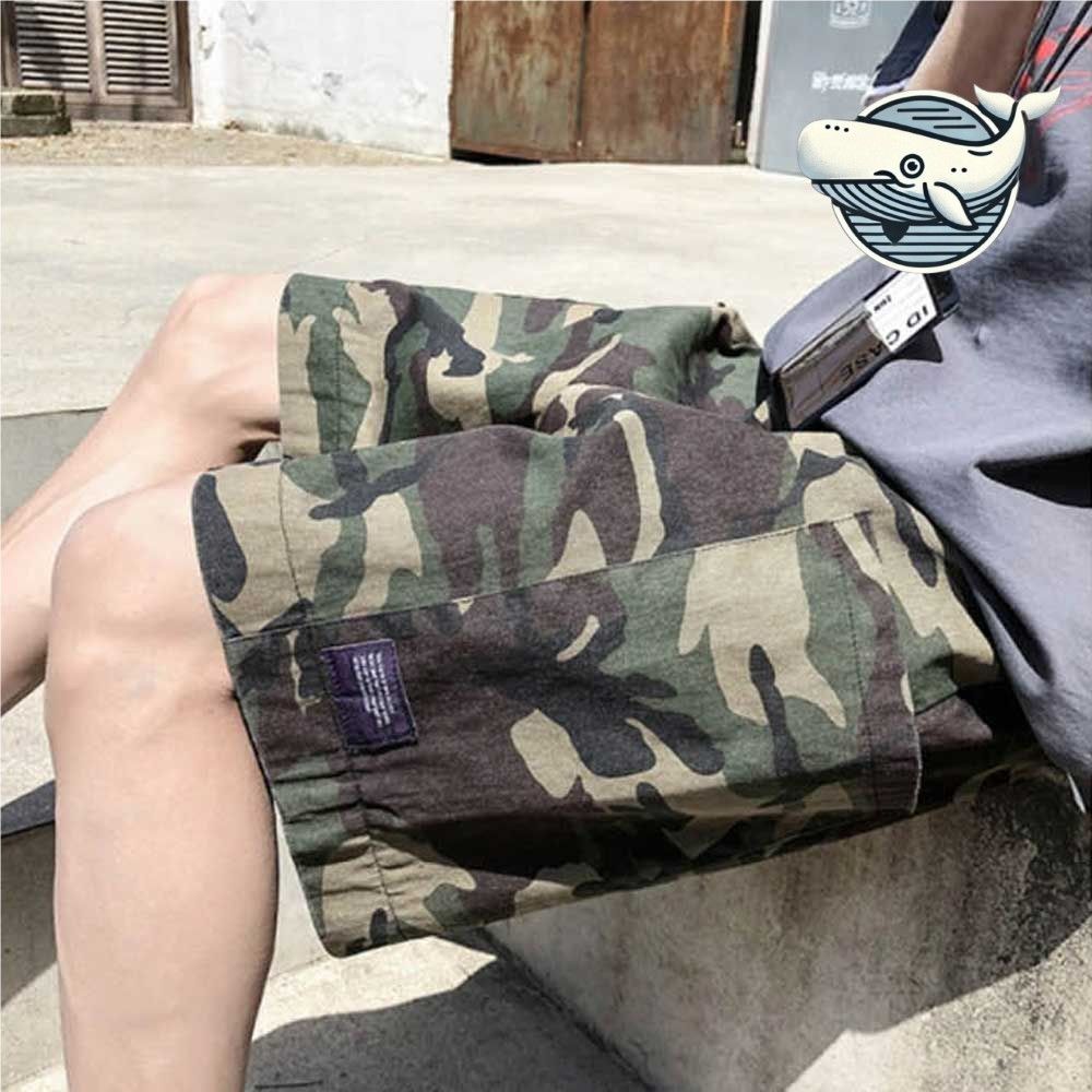편안한 여름 밀리터리 카고 바지 루즈핏 포켓