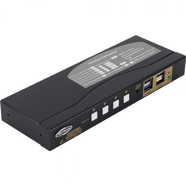 넷메이트 NM-HK4604 4K 60Hz HDMI KVM 4대1 스위치USB